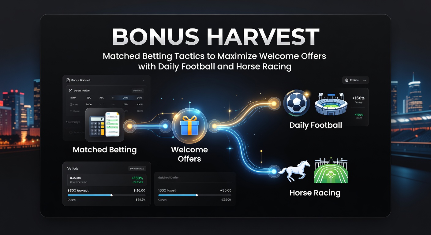 Screenshot of a matched betting calculator displaying profits from a football qualifier and horse racing free bet extraction