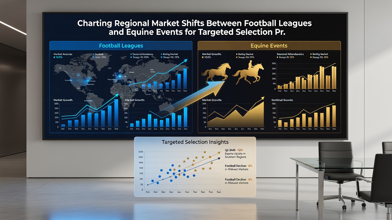Detailed regional comparison map of football and equine event market trends