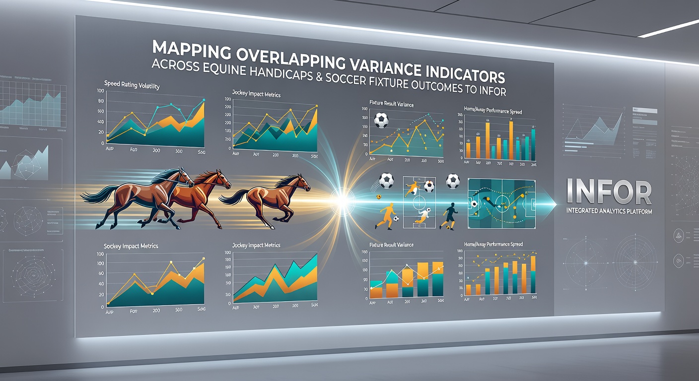 Chart illustrating layered bet structures derived from overlapping variance data in horse racing and soccer